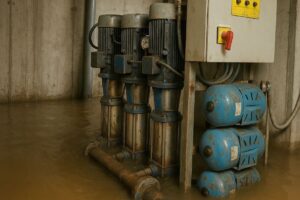 block management leicester flooding